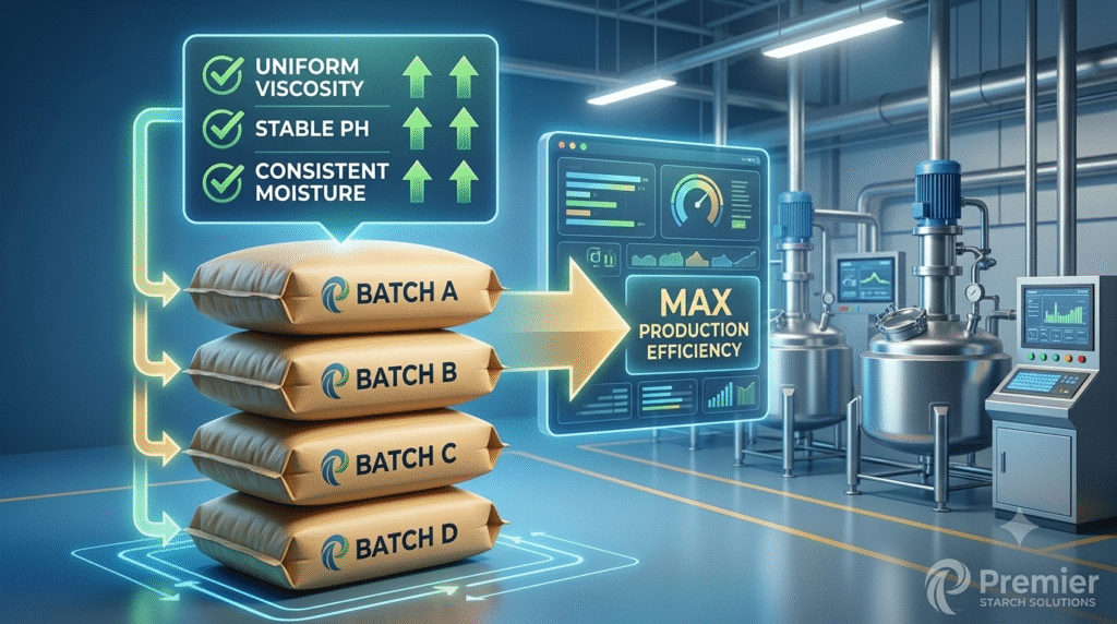 Industrial starch manufacturer, industrial starch products